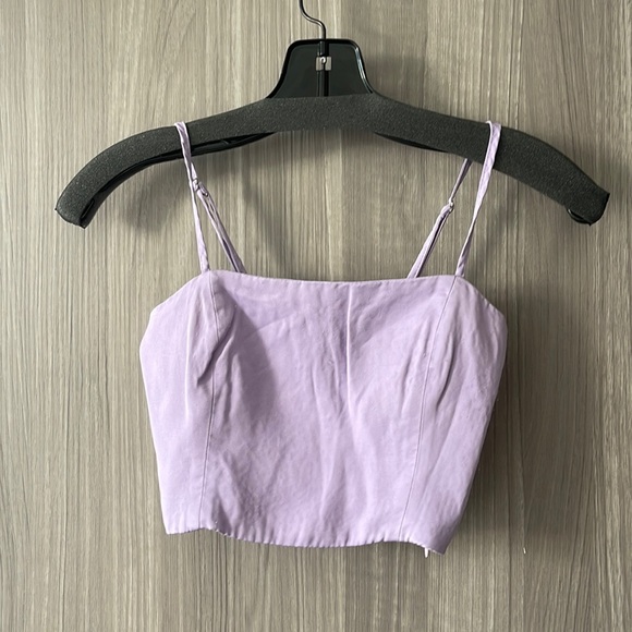 Zara purple taro tank top crop top - xs - Picture 4 of 8